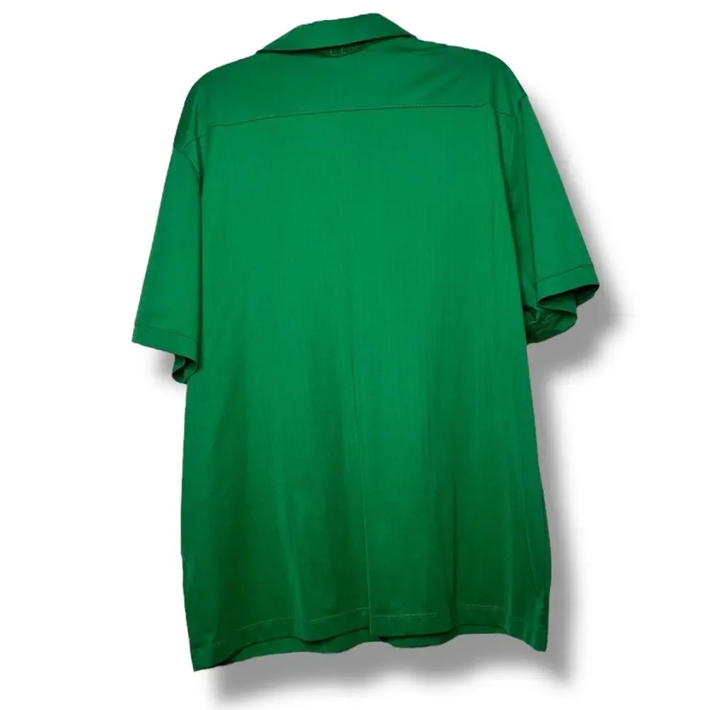 Men's Nike Golf Green Standard Fit Dri-Fit Polo Shirt Extra Large